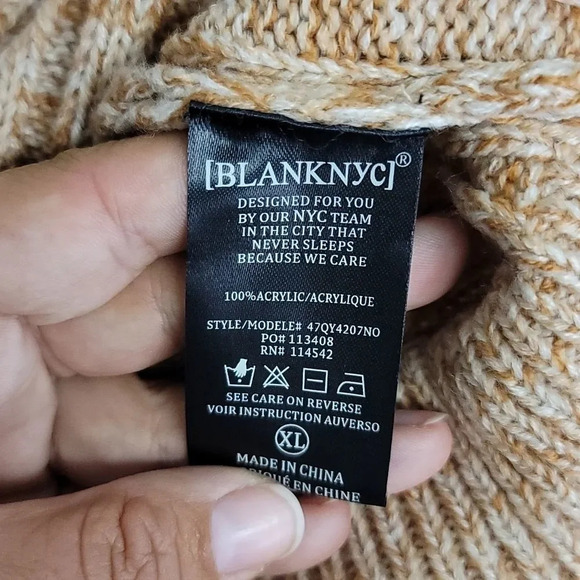 Blank NYC Heather Ribbed Crewneck Sweather - Picture 10 of 10